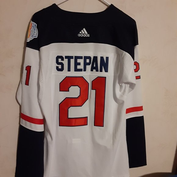 Adidas Team USA Ice Hockey Jersey #21 Stepan 2016 World Cup Size 2XL - Picture 4 of 7